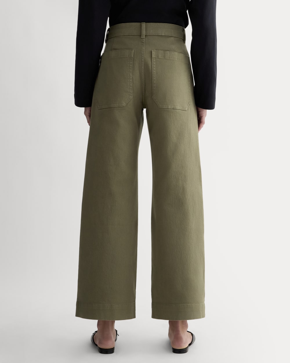 The Utility Wide-Leg Pant | Kalamata | 26.5" Inseam