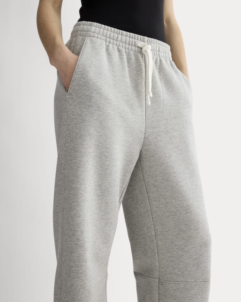 The Fleece Barrel Sweatpant | Heather Grey