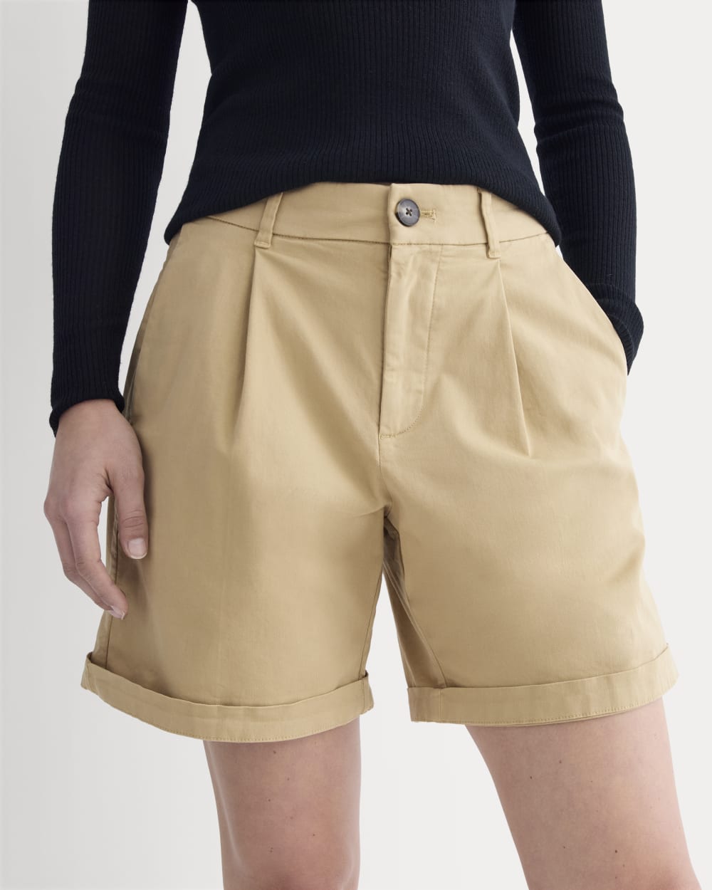 The Pleated Utility Short | Classic Khaki