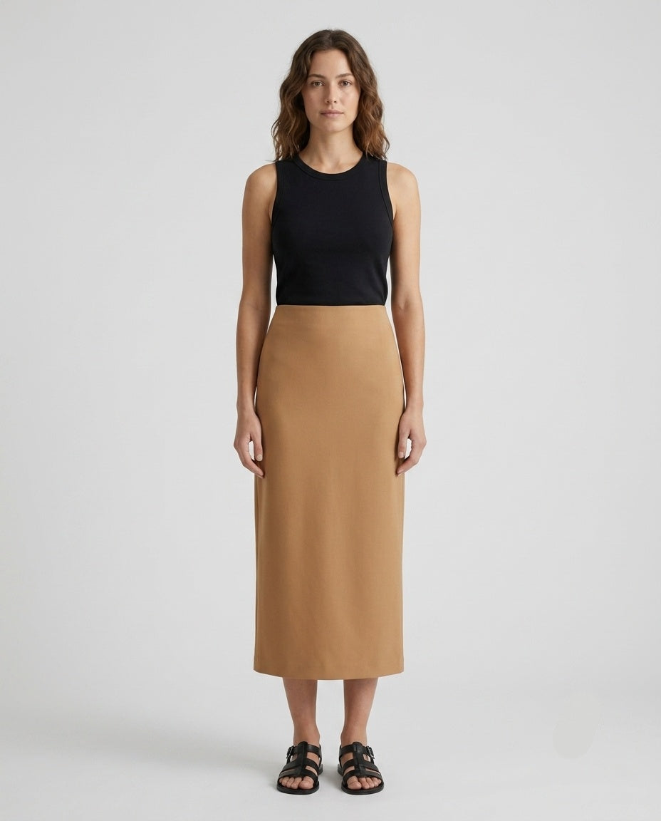 The Essential Knit Maxi Skirt | Toasted Coconut