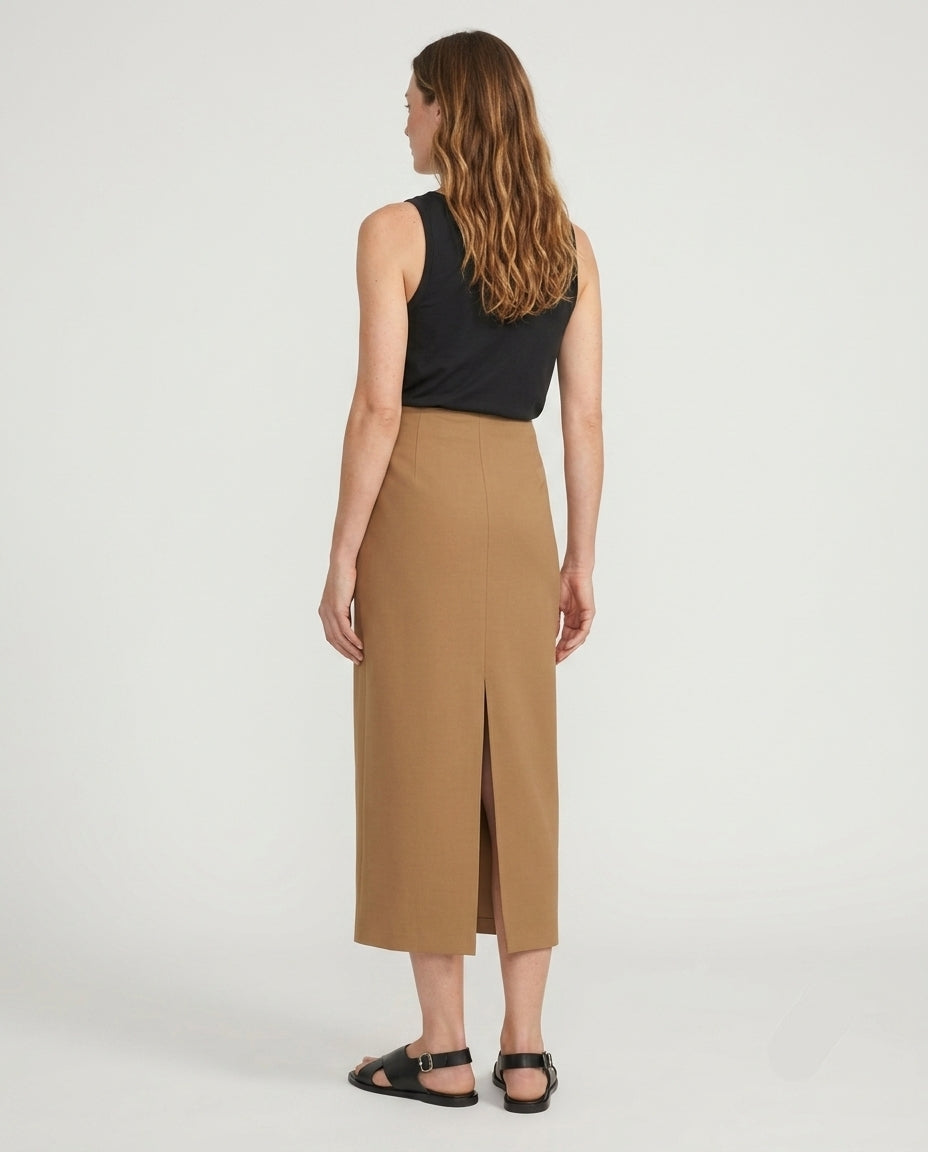 The Essential Knit Maxi Skirt | Toasted Coconut