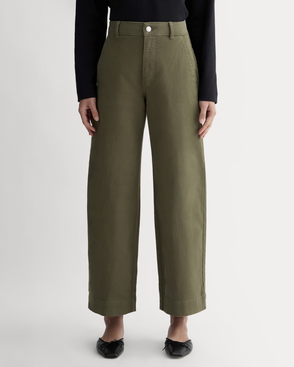 The Utility Wide-Leg Pant | Kalamata | 26.5" Inseam