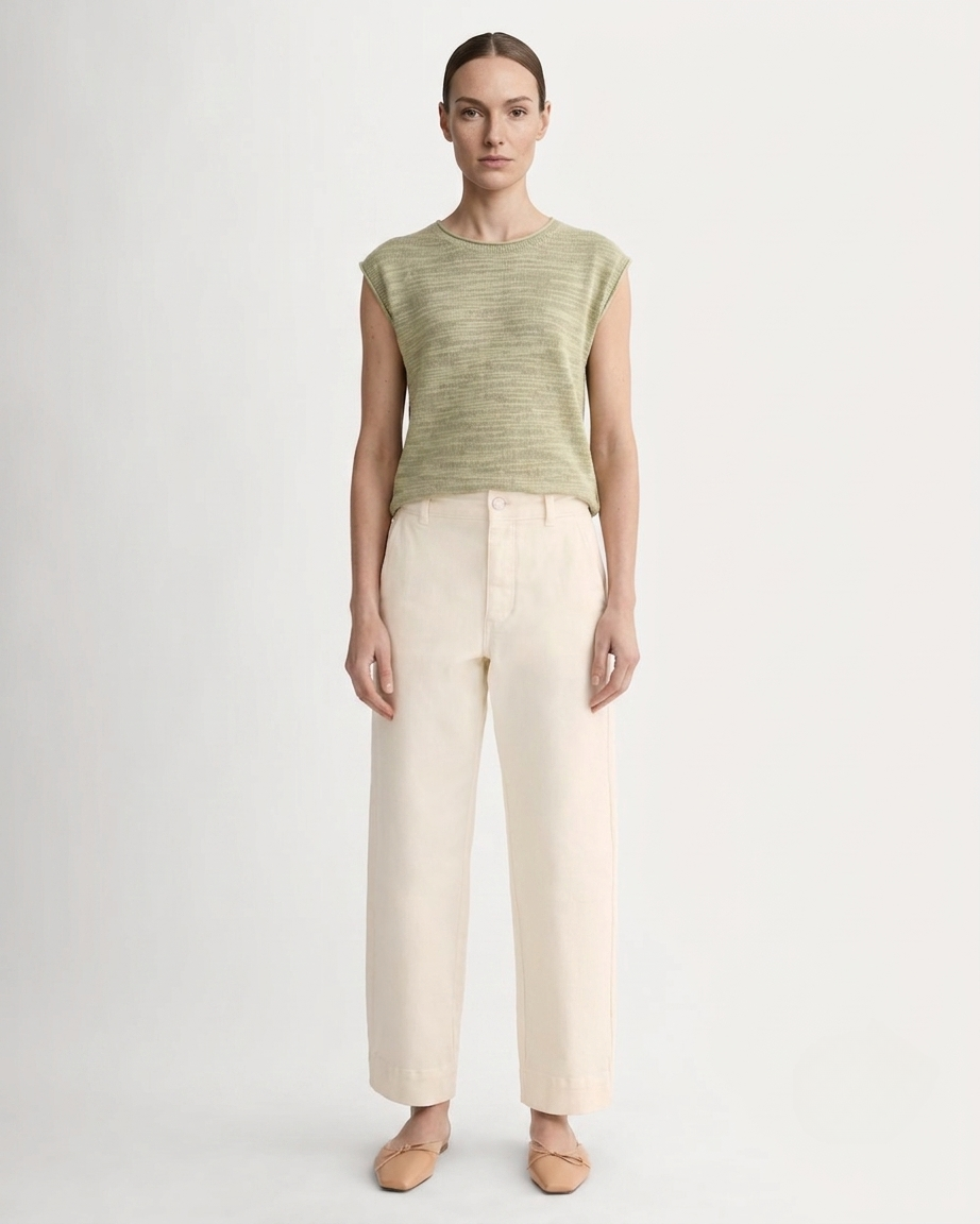 The Utility Straight-Leg Pant | Bone | 26.5" Inseam