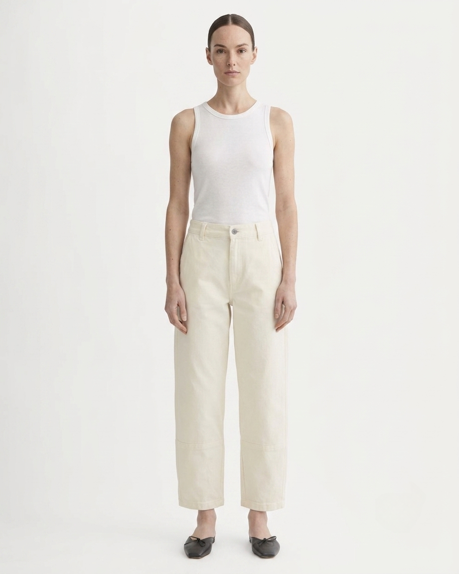 The Utility Barrel Pant | Bone