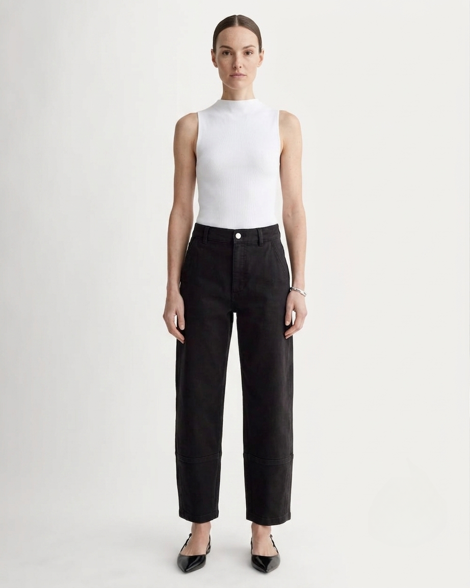 The Utility Barrel Pant | Black | Tall