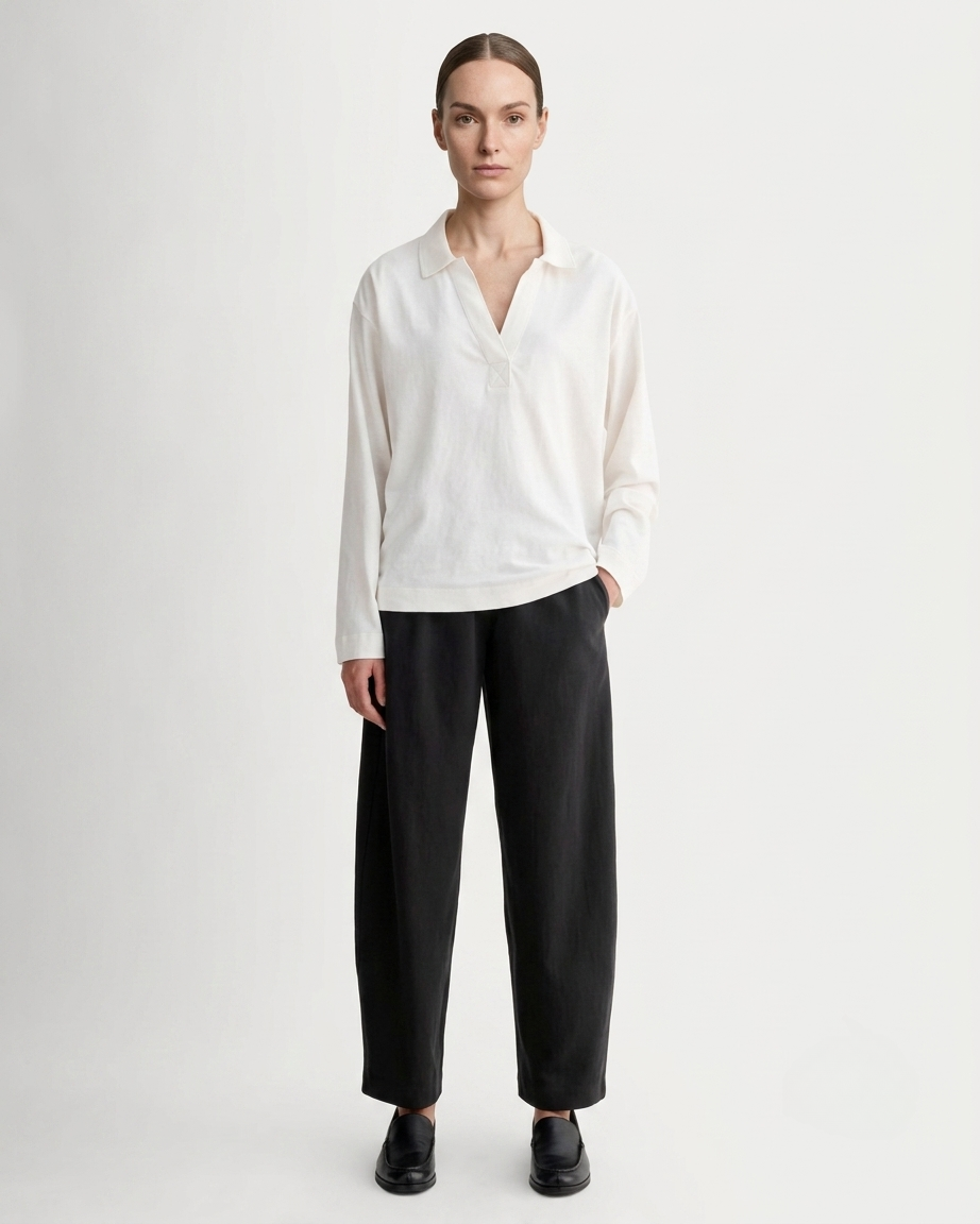 The Off-Duty Barrel Pant | Black