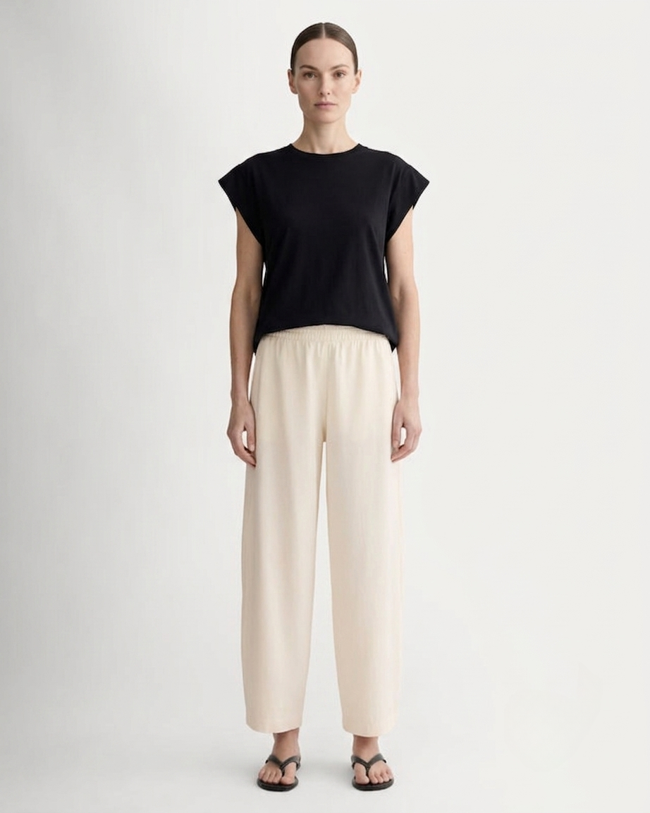 The Fleece Barrel Sweatpant | Bone
