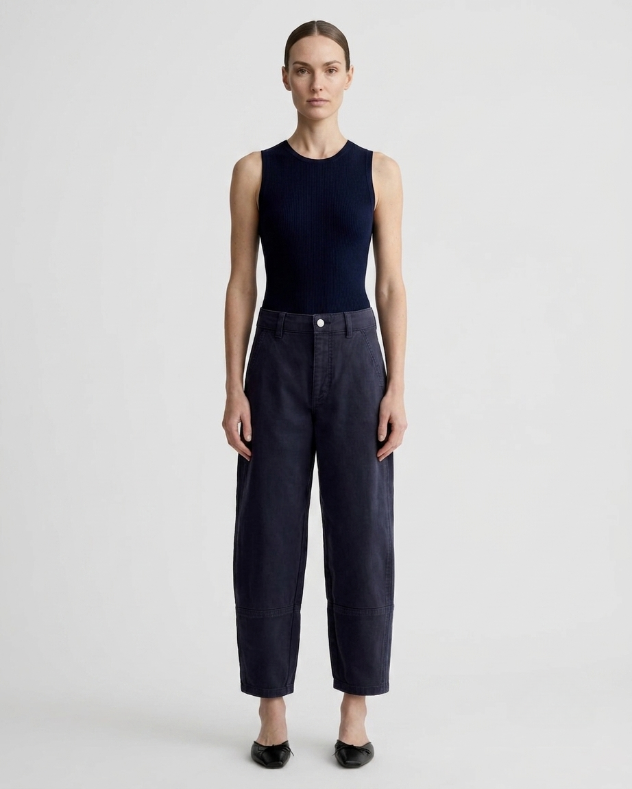 The Utility Barrel Pant | Navy | Regular