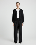 The Pleated Wide-Leg Pant | Black | 32" Inseam