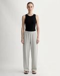 The Off-Duty Barrel Pant | Pale Heather Grey