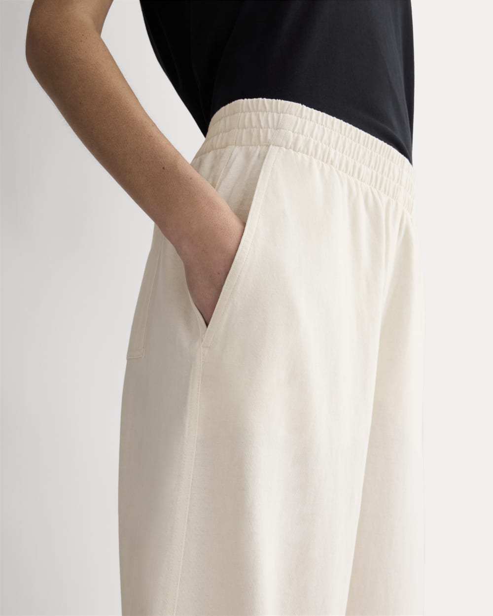 The Fleece Barrel Sweatpant | Bone