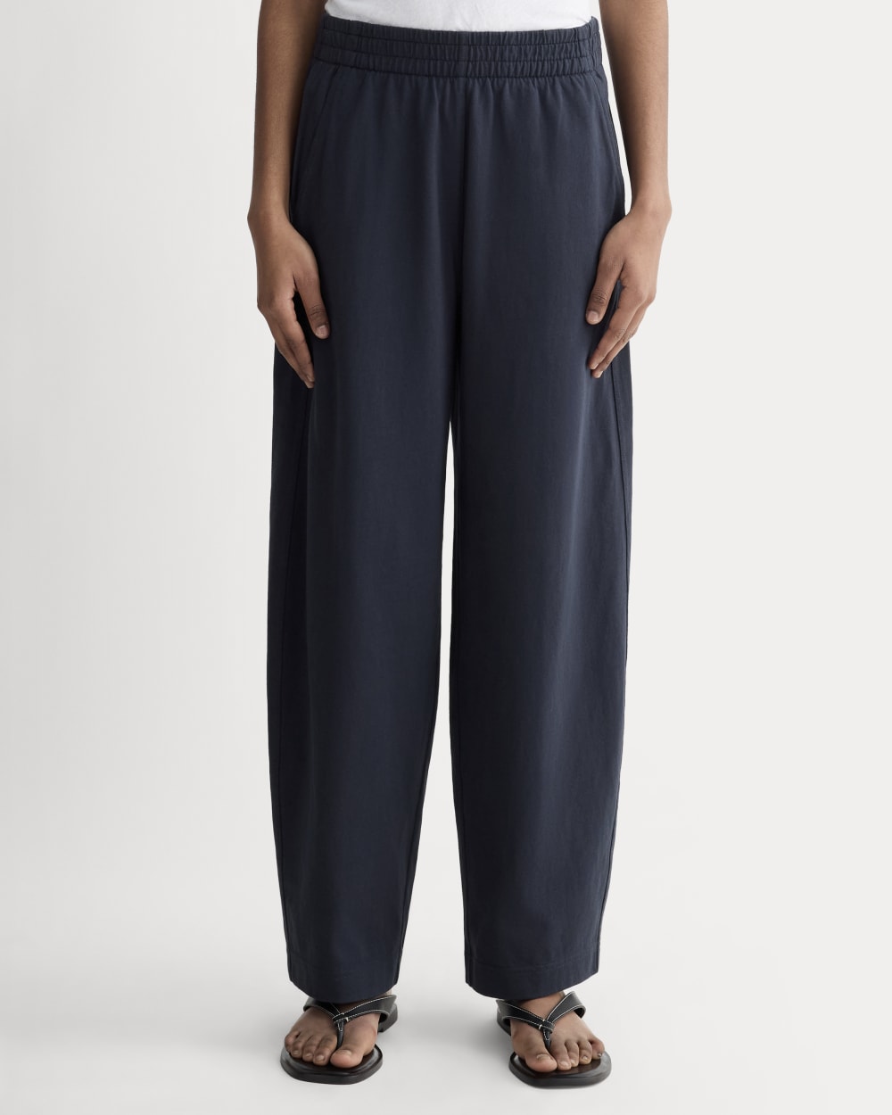 The Fleece Barrel Sweatpant | Navy
