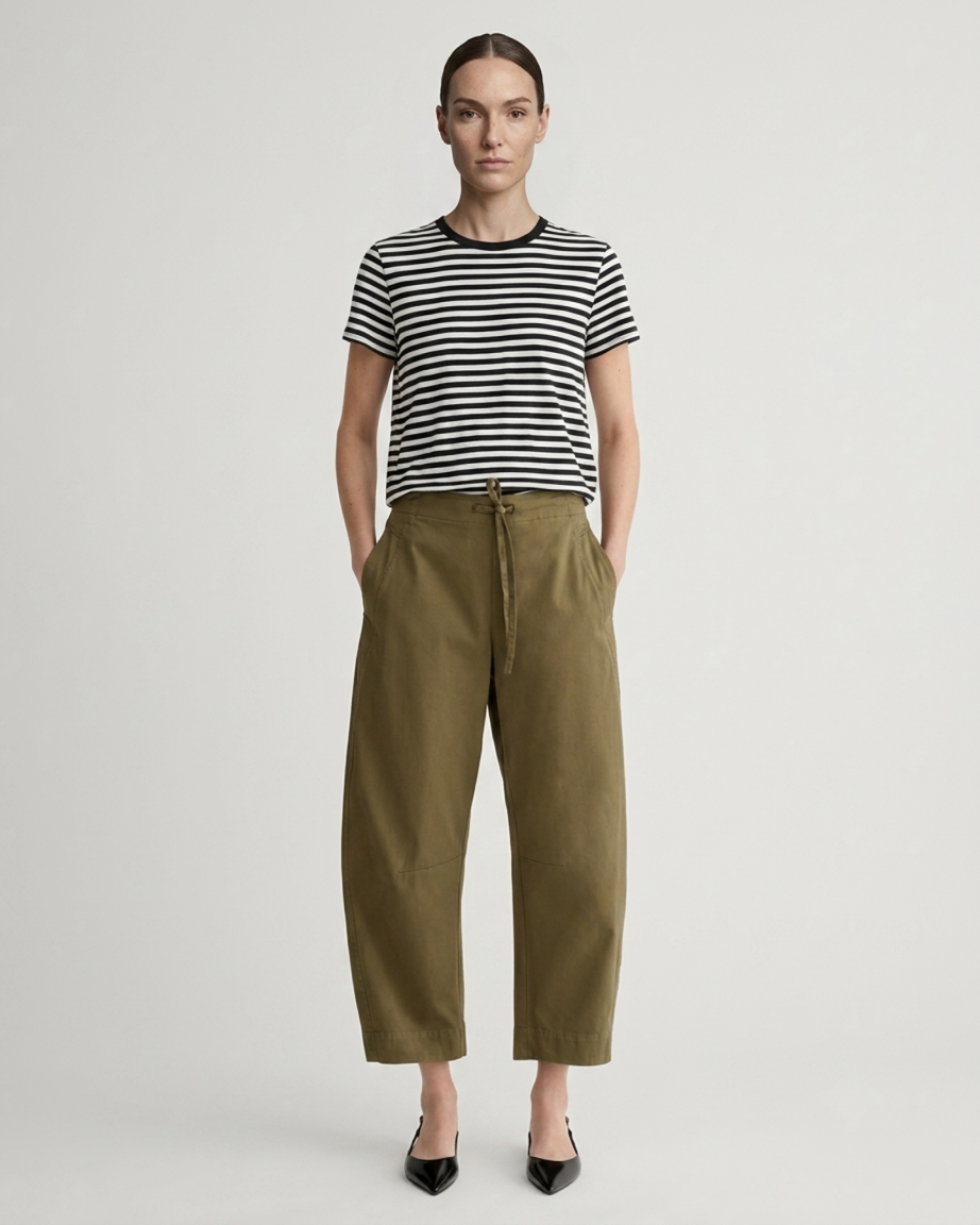 The Easy Barrel Pant | Olive
