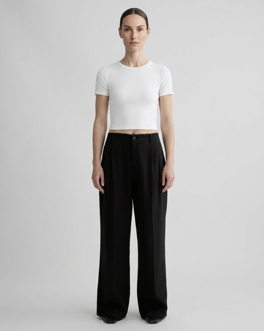 The Wide Leg Trouser | Black